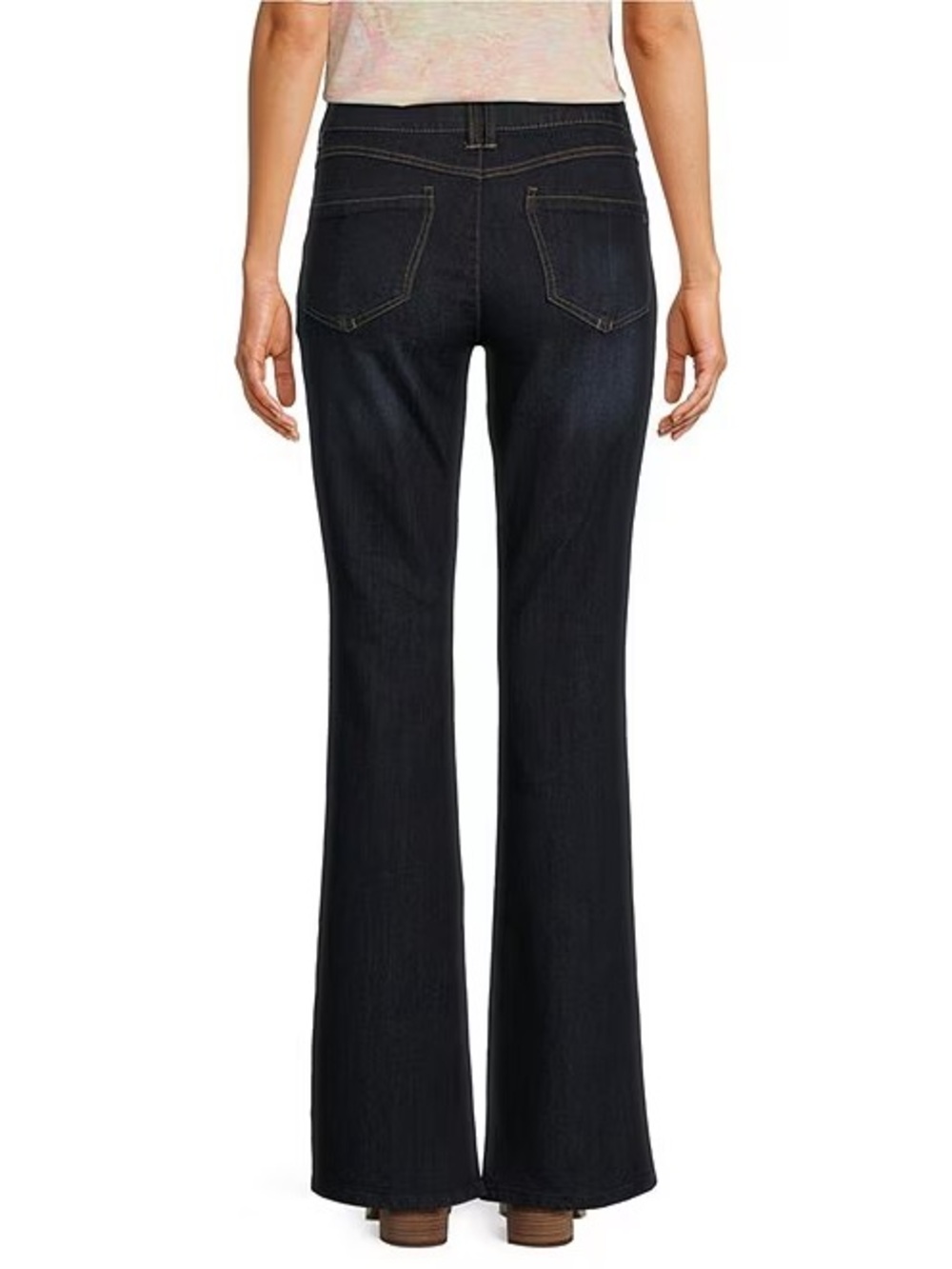 NWT Democracy Indigo Blue Ab Solution Mid Rise Itty Bitty Boot Jeans Size 4 - Picture 2 of 8